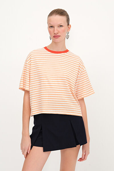 Addax Ριγέ μπλουζάκι P10515