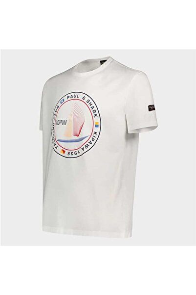PAUL&SHARK MEN'S KNITTED T-SHIRT C.WCOTTON