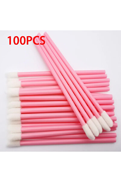 Choice3 مجموعة فرش مكياج الشفاه الوردية، 100 قطعة، فرشاة مكياج، أداة وضع وصلات الرموش، عصا أحمر الشفاه، للنساء