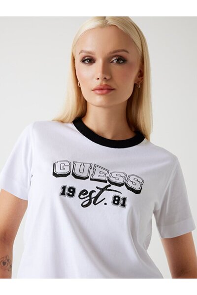 Guess College Women's Regular Fit T-Shirt