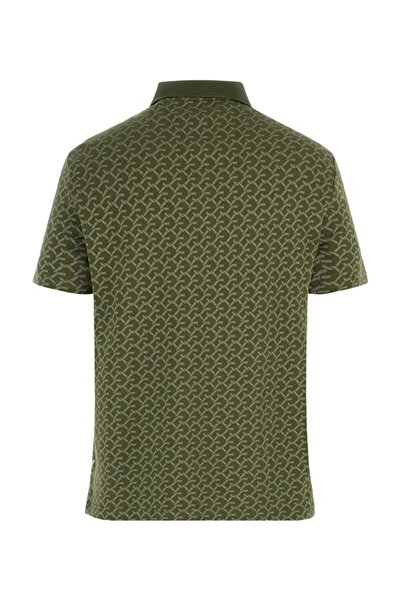 Guess Ανδρικό μπλουζάκι πόλο με κανονική εφαρμογή Jacquard