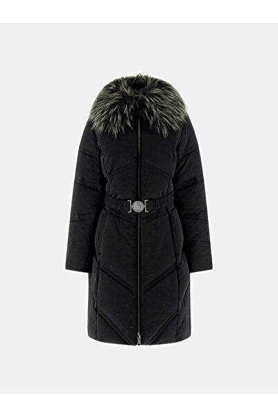 Guess معطف نسائي أسود من Alienor W5BL33WG092-JBLK