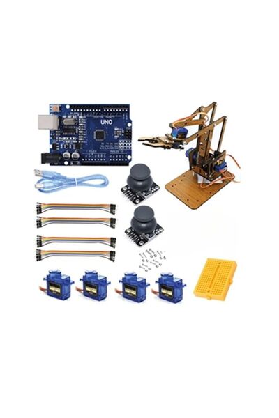 Fapatech Arduino Uyumlu Mdf Robot Kol Kiti - Demonte
