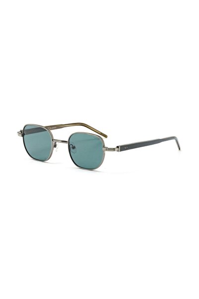 By Kilian Esperto C4 47 Unisex Square Gray Metal Sunglasses
