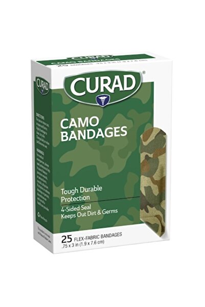 Curad Bandaje Camo, Design Camuflaj Verde, 25 buc.
