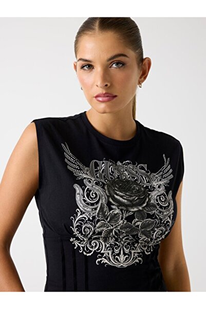 Guess Rocker Women's Modal Blend Regular Fit T-Shirt