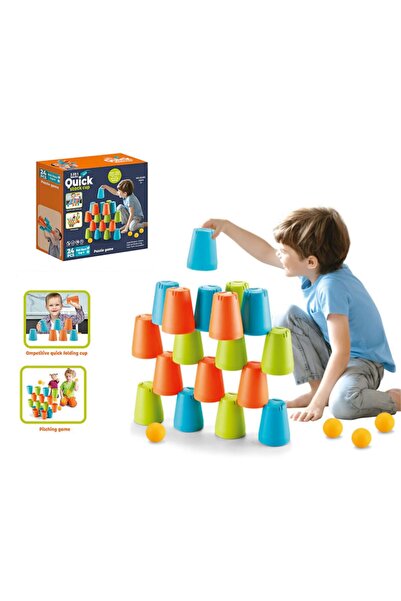 DmarQa 24 Piece Stacking And Nesting Cups Building Set Quick Stack Cups Inter...