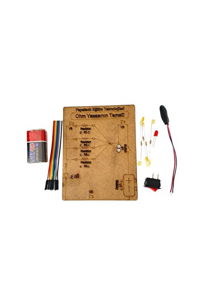 Fapatech Ohm Kanunu Ahşap Temel Elektronik Devre Seti - Fen Bilimleri Stem Deney Seti