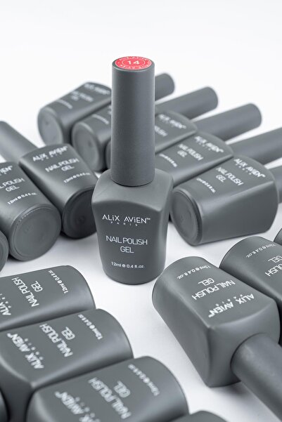 Alix Avien Yüksek Pigmentasyonlu Yoğun Renk Veren Protez Tırnak UV 5'li Kalıcı Oje Set - Nail Polish Gel Set 04