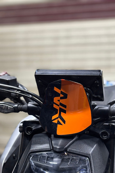 Banxtre Decor Sticker for Orange Color Front Visor for Cfmoto Nk250 (1 Piece)