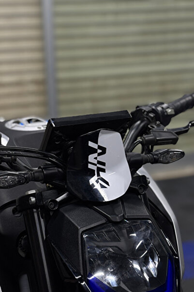 Banxtre White Color Front Visor Detail Sticker (1 Piece) for Cfmoto Nk250