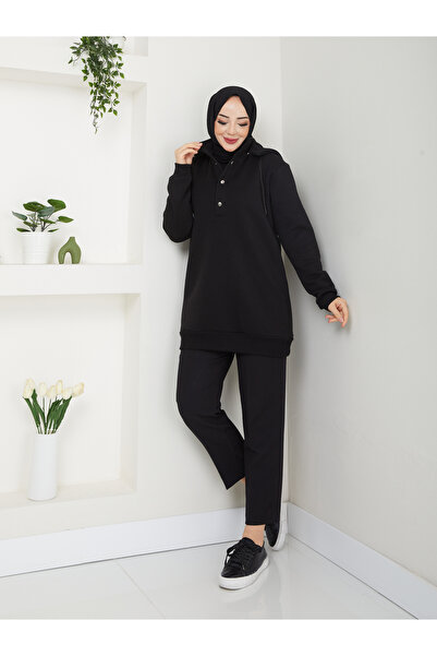 Raika Moda Hooded 3 Thread Oversized Hijab Sweatshirt