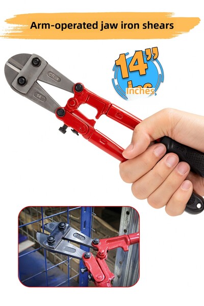 Badem10 (14'') Jaw-Type Kuplon Iron Cutting Shears Rod Construction Wire Metal Cutting Shears Vanadium Steel