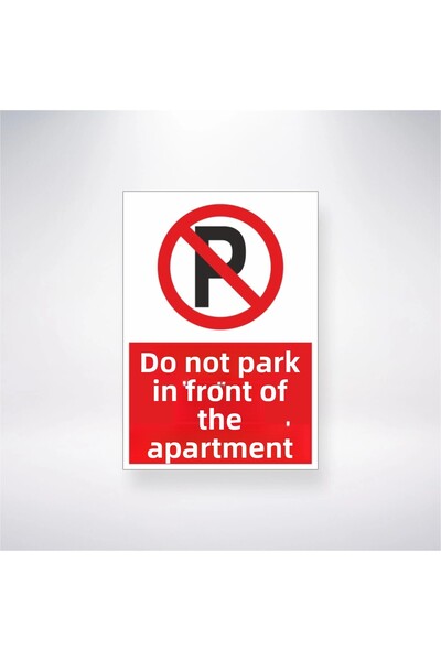 Reysa Tasarım لا توقف في شقة أمام ملصق لاصق خلفي مقاس 21 × 35