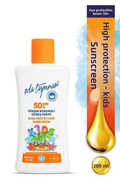 Eda Taşpınar واقي من الشمس مرشح معدني عالي الحماية بمعامل حماية 50 للأطفال - ...