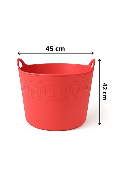 Saban Ροζ, εύκαμπτος πλαστικός κάδος – 42 λίτρα, κάδος αφιερώσεων, εύκαμπτος κάδος για παιχνίδια και ρούχα