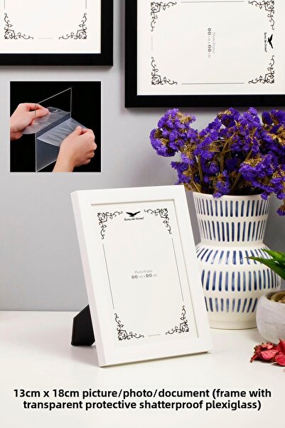 Raven Art Studio Ermitaj 13cm x 18cm Imagine Fotografie Document Poster Ramă pentru documente din plexiglas protejat, rezistent la spargere