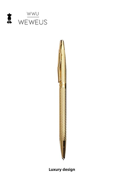 Weweus قلم حبر جاف ذهبي فاخر للغاية