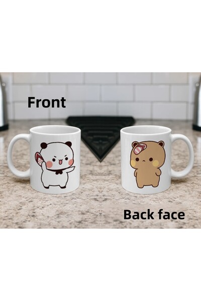 Borambalaj كوب دودو بودو منقوش على شكل دمية دب