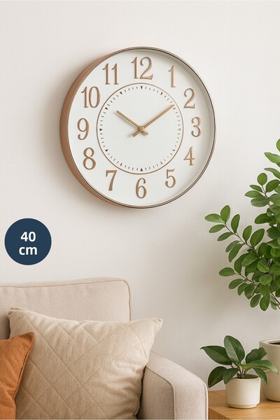 HOMİNG Rose Gold 40 cm Wall Clock 242270