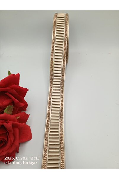 hobimixhobimix Leather Strip with Stone - 1 Meter