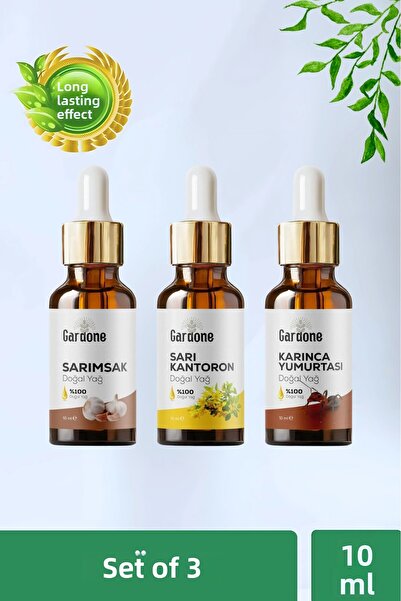 Gardone زيت الثوم والكرفس والنمل 100% نقي وطبيعي بدون إضافات 3×10 مل