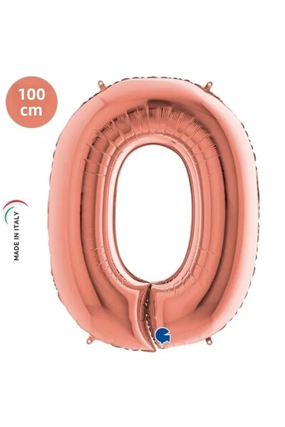 Grabo Balloons رقم 0 من الوردة الذهبية بطول 102 سم من IKM-GRABO