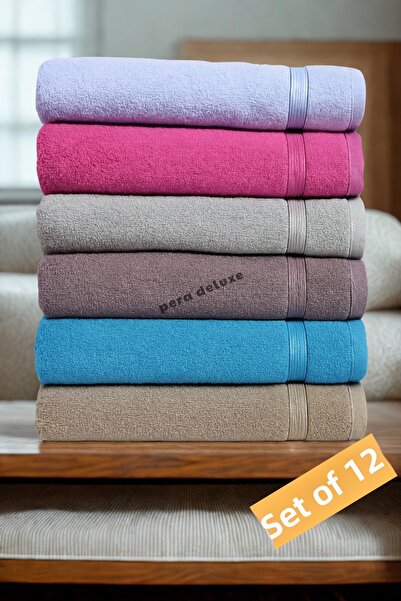 Pera Deluxe Set de 12 prosoape | Prosop pentru mâini și față