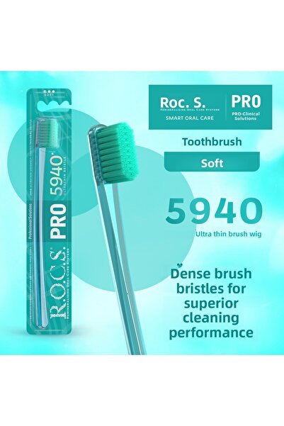 R.O.C.S. R.o.c.s Pro 5940 Ultra Soft Toothbrush - Green
