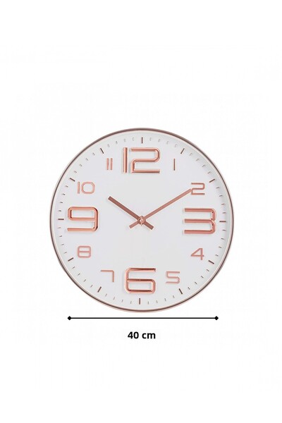 HOMİNG Solin 40 cm Rose Gold Wall Clock 242277