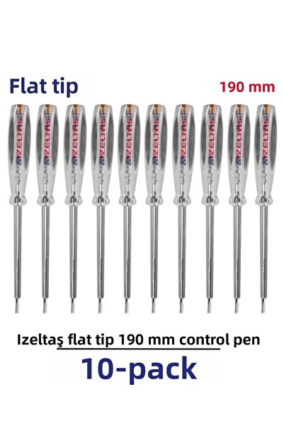 İzeltaş Electric Control Pen 190 mm Flat 10 Pack