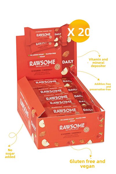 Rawsome حاوية فيتامينات ومعادن يومية 30 جرام × 20 قطعة
