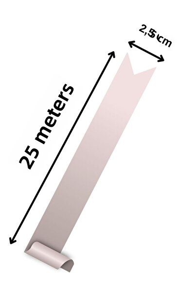 EL İŞİ DİY CRAFT Brown Satin Fabric Ribbon 2.5 cm X 25 Meters Handcrafted Gift Wrapping DIY Decoration Ribbon Bow