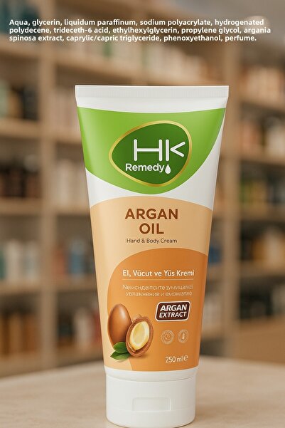 HK Remedy Intensive Moisturizing and Nourishing Argan Extract Hand and Body C...