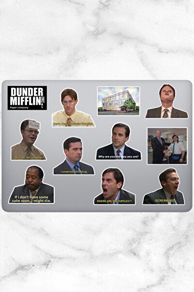 Hediyeni Al مجموعة ملصقات مكتب سيريز 4 |   ملصق للكمبيوتر المحمول والدفتر وال...