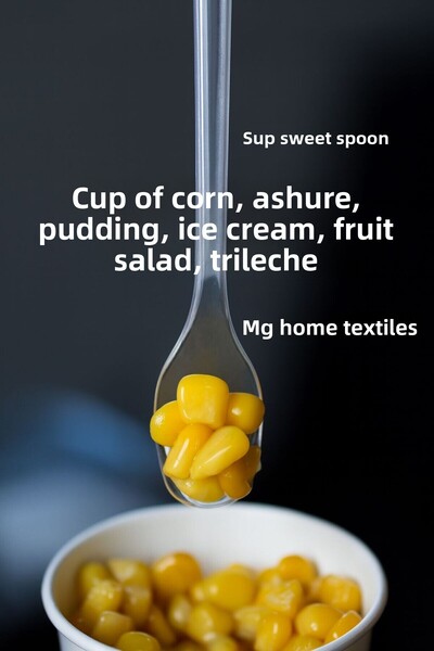 VENON 🌽 100 Pieces Sup Spoon-Mini Spoon 🌽 Dessert Spoon Corn Spoon in a Cup Ice Cream Appetizer Trifle