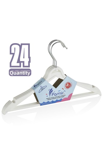 Beray 24 Pieces Special Design - Wooden Look Children and Baby Clothes Hanger Clothes Hanger