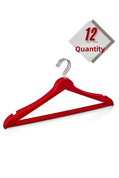 Beray 12 Pieces Red Wood Look Plastic Clothes and Clothes Set - A Quality