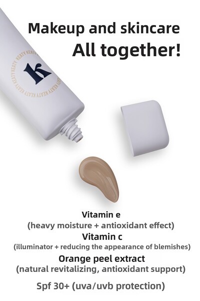 KEATY Bb Cream Spf 30+ Medium |   High Coverage, Anti-Blemish and Brightening Effect |   50ml