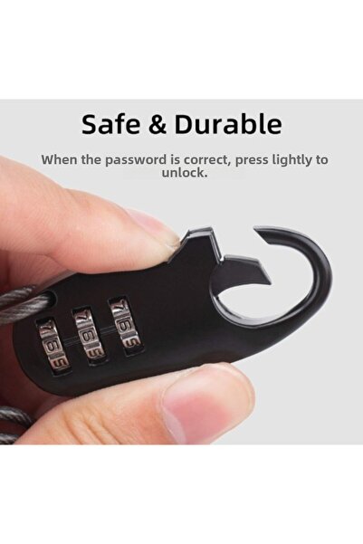 XLC Coil Cable Lock Helmet Lock