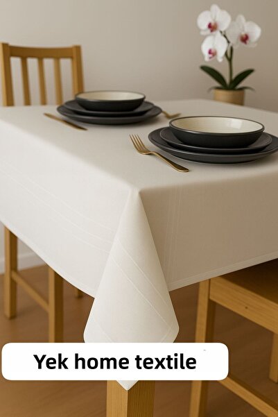 YEK HOME TEKSTİL Colber Tablecloth 160 X 220 Stain Resistant No Worries