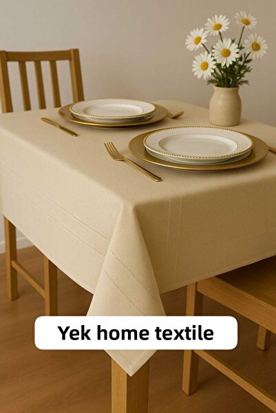 YEK HOME TEKSTİL Colber Tablecloth 160 X 220 Stain Resistant No Worries
