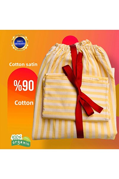 zera collection Single Size Elastic Fitted Pillowcase Bedding Sheet Set Cotton Satin 100 X 200