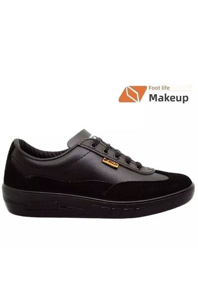 Mekap Black Genuine 100% Leather Work Garden Sturdy Durable Ojinal Genuine Not Steel Nose