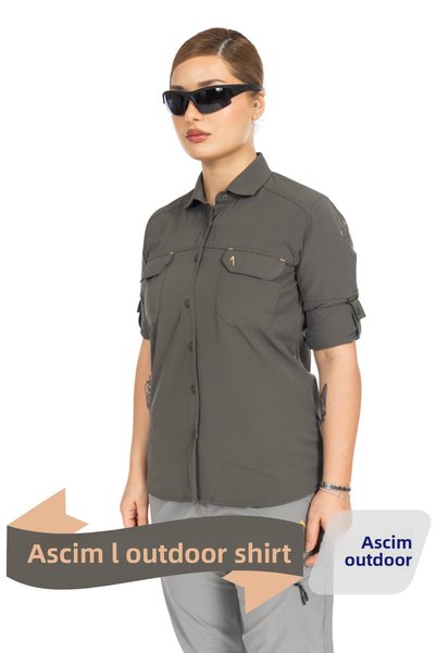 ASCİM Ascim Outdoor Women's Shirt |   Khaki