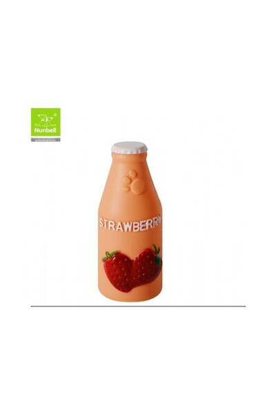 Nunbell Dog Toy Strawberry Juice Container