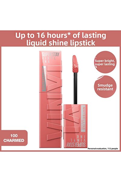 Maybelline New York Super Stay Vinyl Ink Liquid Gloss Lipstick 100 Charmed