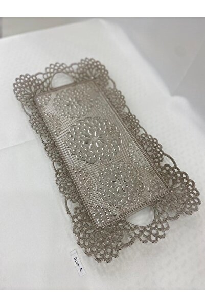 GÜRLEK TEKSTİL Sena Square Tray 2-Person Metal Serving Tray Модел 207-2 Разме...