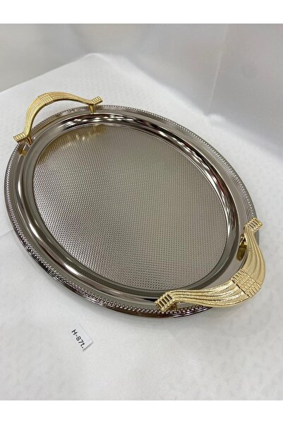 GÜRLEK TEKSTİL Tavă pentru ciocolată Sena, ovală, în relief, culoare argintie...