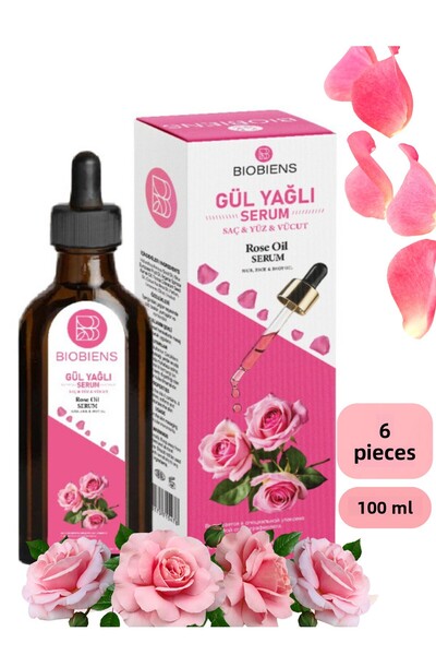 Biobiens Rose Oil Face Body Serum 6 Pieces 100 ml